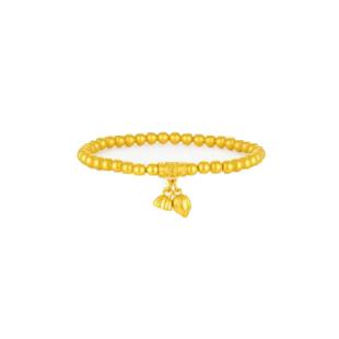 周大生（CHOW TAI SENG）足金两世欢莲蓬硬金手链2.45g