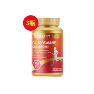 维萃美(Victorymade) 四倍强效氨糖软骨素 1000mg*120片/瓶（平台版）【强骨3瓶装】