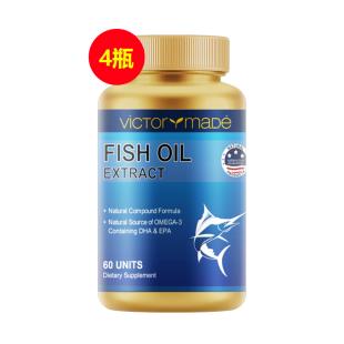 维萃美(Victorymade)五倍纯净三重深海鱼油1500mg*60粒【美版升级版】【买三送一】