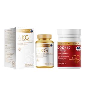 【买11瓶再送1瓶 再送辅酶小金瓶】维萃美(Victorymade)AKG时光抗衰片