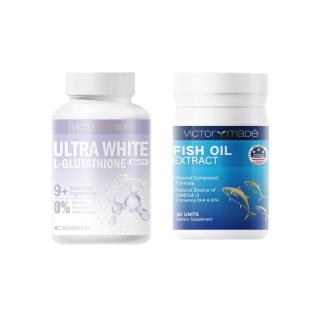 【买11瓶再送1瓶 再送鱼油小金瓶】维萃美(Victorymade)谷胱甘肽美白胶囊