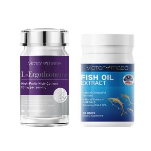 【买11瓶再送1瓶 再送鱼油小金瓶】维萃美(Victorymade)麦角硫因琉光瓶