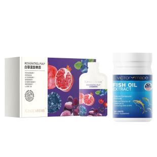 【买11瓶再送1瓶 再送辅酶小金瓶】金极美(Kingcareme)白藜芦醇果浆