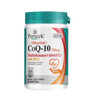 美国Perseek辅酶q10还原型pqq胶囊  60粒
