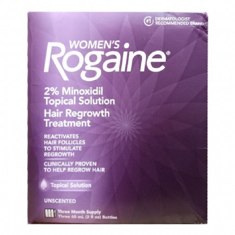 落健(Rogaine)女士防脱再生液60ml*3瓶【美国原装进口版】