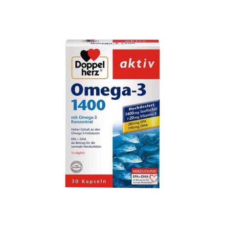 德国双心深海鱼油高浓缩omega3 1400mg*30粒