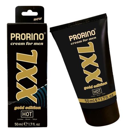 德国HOT（HOT）prorino黄金版男士外用按摩精油按摩增大膏xxl 50ml（敏感修复）