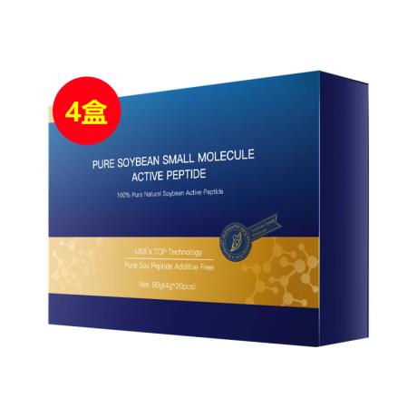 维萃美(Victorymade)非转基因100%纯大豆小分子活性肽 4g*20袋（英文版）【买3送1】