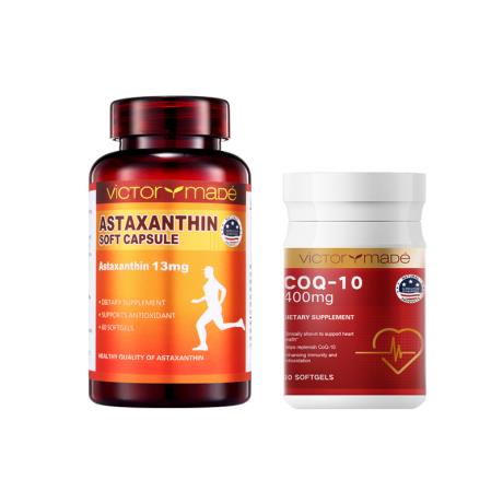 【+9.9得辅酶小金瓶】虾青素 13mg*60粒 （美国版）