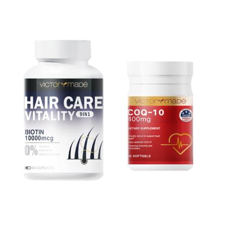 【买11瓶再送1瓶 再送辅酶小金瓶】维萃美(Victorymade)生物素育发胶囊