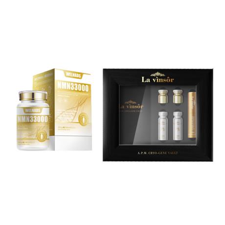 【诺奖抗衰全年套装】买12瓶威纳德NMN33000 送美莱顶奢抗衰品APM尊享版体验装