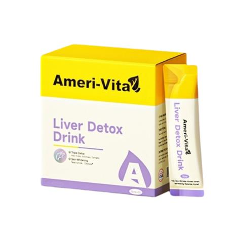 英国亚美唯他AmeriVita奶蓟草液体护肝片水飞蓟口臭熬夜加班应酬饮酒男女养肝饮 30条/盒
